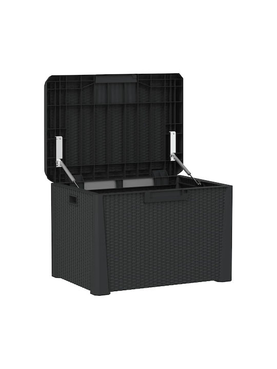 vidaXL Outdoor Storage Box 125lt Gray L73xW50xH49.5cm