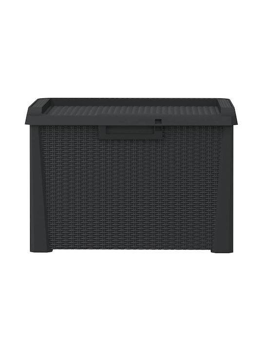 vidaXL Outdoor Storage Box 125lt Gray L73xW50xH49.5cm