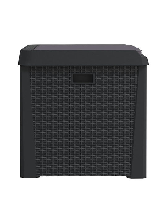 vidaXL Outdoor Storage Box 125lt Gray L73xW50xH49.5cm