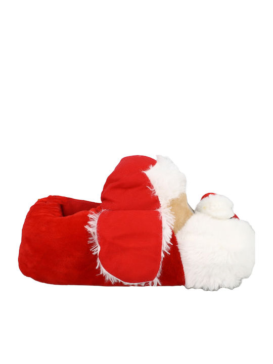 BORIS MAN FATHER CHRISTMAS Geschlossene Winterliche Herrenhausschuhe Red