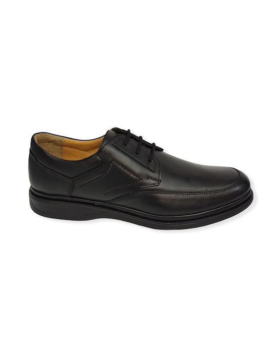 Torino Shoes Leder Herren Freizeitschuhe Anatomisch Schwarz