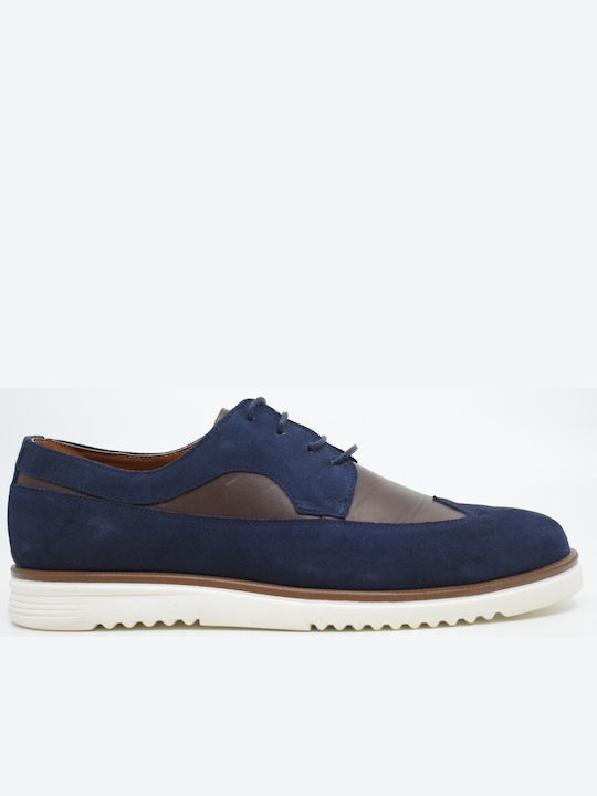 Il Mio Collection Men's Suede Casual Shoes Navy Blue