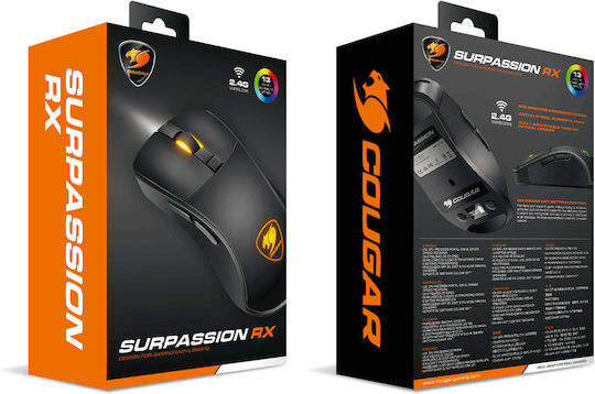 Cougar Surpassion RX Wireless RGB Gaming Mouse 72000 DPI Gray