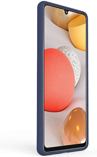 Lemontti С пълно покритие (360°) Силикон Син (Galaxy A42)