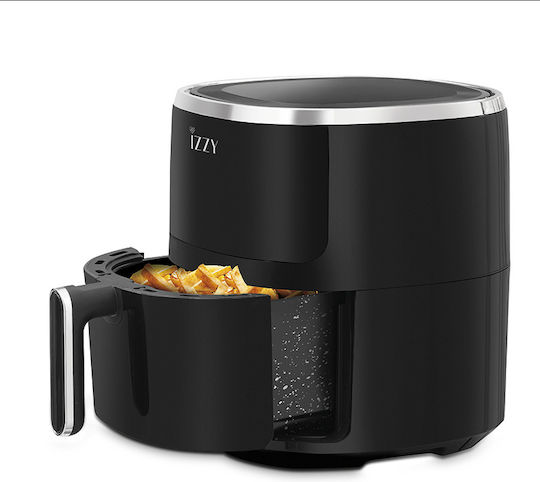 Izzy Digital Air Fryer 4.5Lt Ceramic with Window IZ-8222 Air Fryer 4.5lt Black