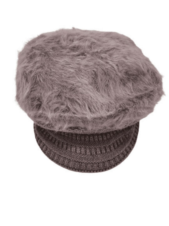 Romvous Fabric Women's Beret Hat Gray