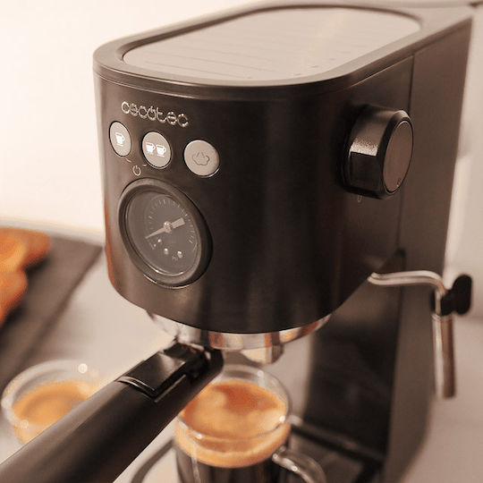 Cecotec Cafelizzia Fast Pro Μηχανή Espresso 1350W Πίεσης 20bar Μαύρη