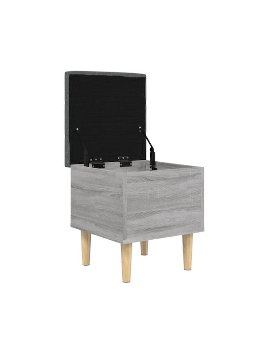 Hocker Für das Wohnzimmer Mit Stauraum Hölzernes Gray 42x42x46cm