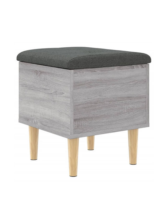 Hocker Für das Wohnzimmer Mit Stauraum Hölzernes Gray 42x42x46cm