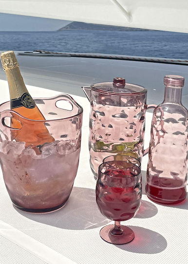 Marine Business Set of Glasses for Red Wine made of Glass Stemmed 6pcs