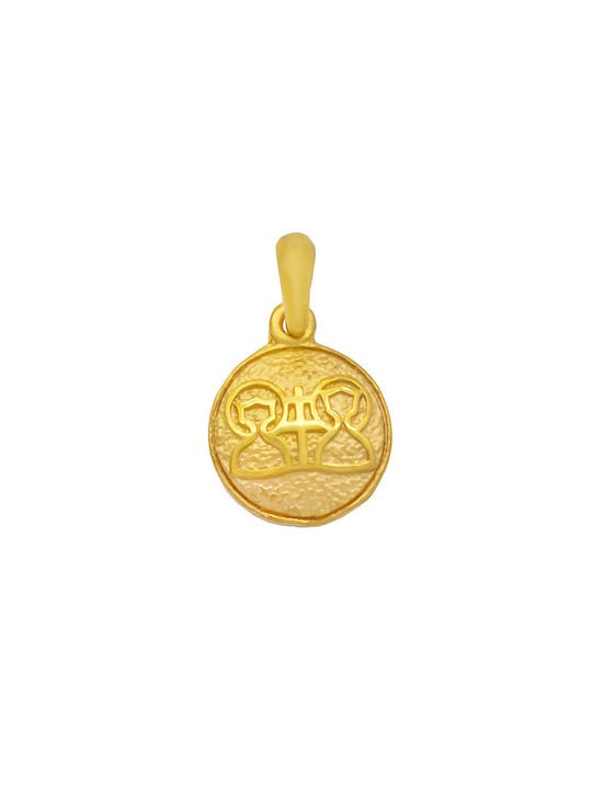 Savvas Design Necklace Constantine Talisman from Gold 9 K