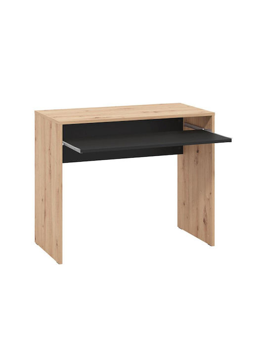 Бюро Paris Дървено Artisan Oak-Черно 90x45x74см