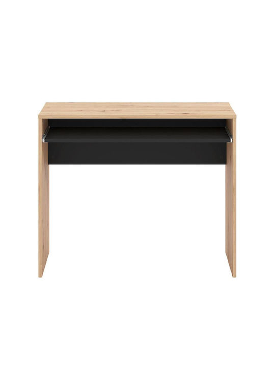 Бюро Paris Дървено Artisan Oak-Черно 90x45x74см