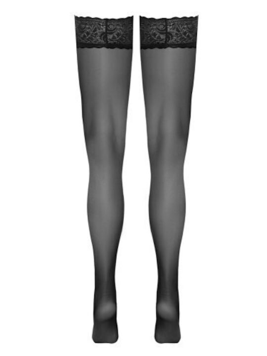 Cottelli Collection Hold-up Секси Чорапи Черни