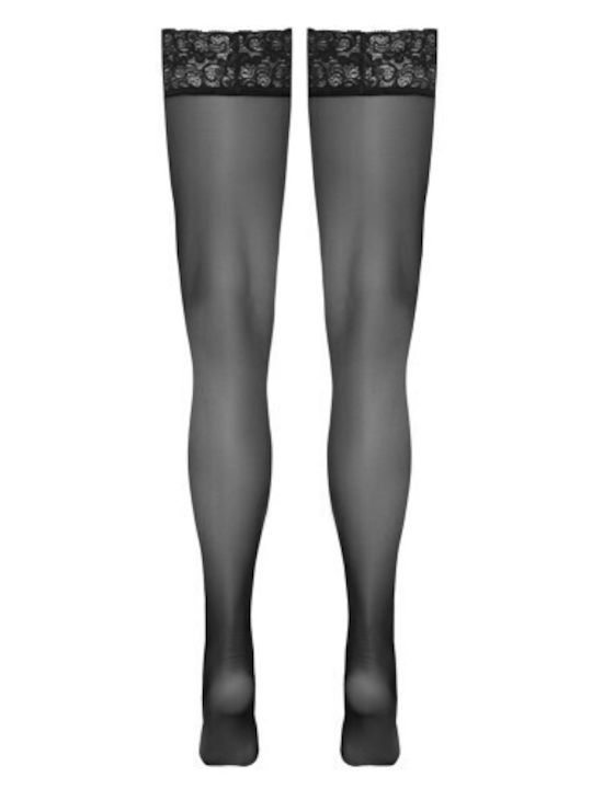 Cottelli Collection Hold-up Sexy Κάλτσες Μαύρες