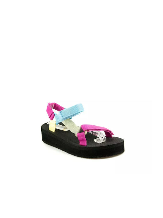 Lovetti Pantofi cu platformă Sporty Women's Sandals Multicolor