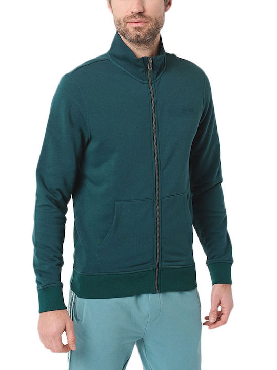 Guess Men's Sweatshirt Jacket GREEN