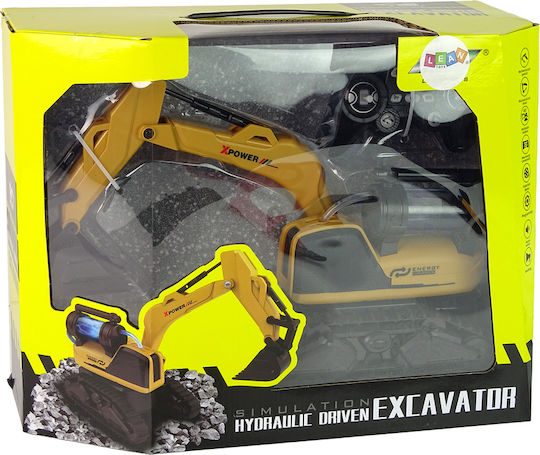 Lean Toys Remote Controlled Радиоуправляем Багер Жълт