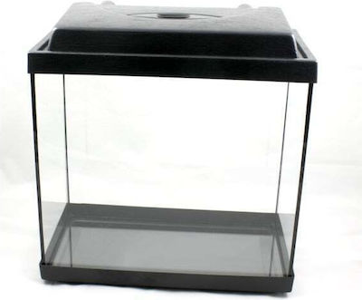 Mini Νο1 Fish Aquarium Capacity 6.5lt with 28x13.5x18cm. Black