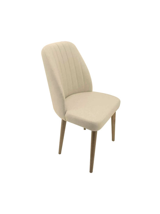 Alfa Scaune Sala de mese Bej 1buc 50x55x88buc