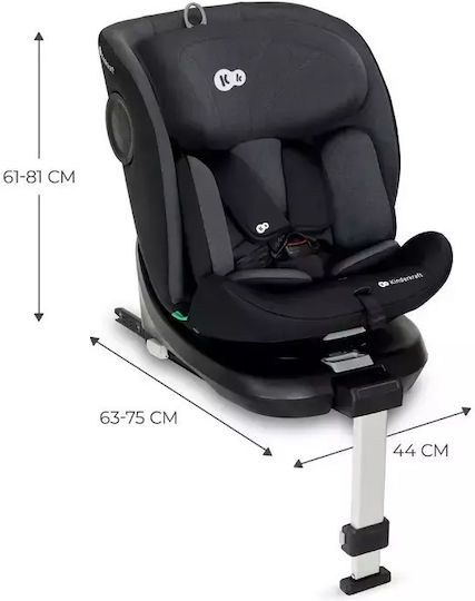 Kinderkraft i-360 Scaun Auto pentru Copii i-Size cu Isofix Negru 0-36 kg