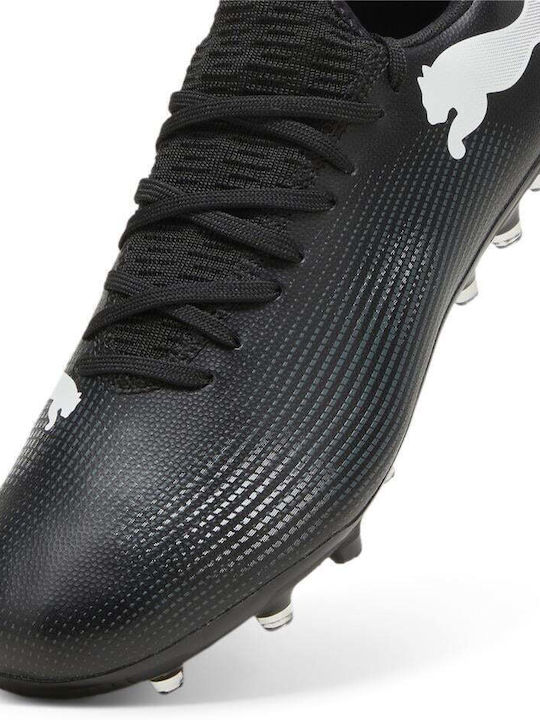 PUMA Future 7 Play Ποδοσφαιρικά Παπούτσια με Τάπες MG Μαύρα