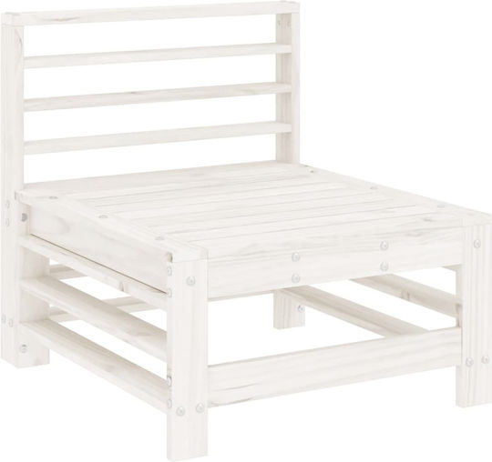 Garten- und Outdoor-Möbelset 7 Stück Weiß mit Kissen