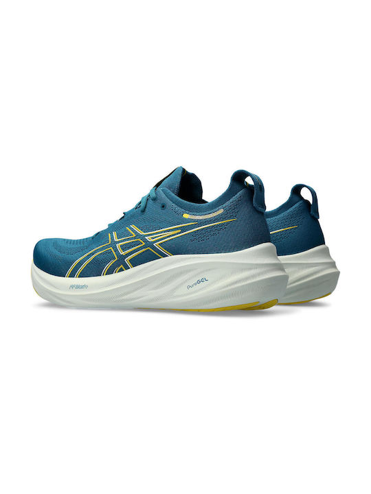 Gel-Nimbus 26 Sport Shoes Running Evening Teal / Light Mustard