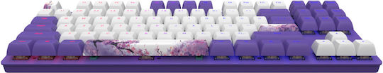 Dark Project One - Night Sky Gaming Μηχανικό Πληκτρολόγιο Tenkeyless με G3MS Sapphire διακόπτες και RGB φωτισμό (Αγγλικό US) Violet/White