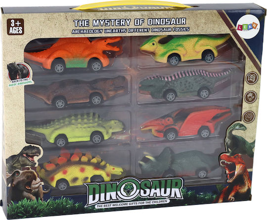 Lean Toys Dinosaurs Cars Set for 3+ Years