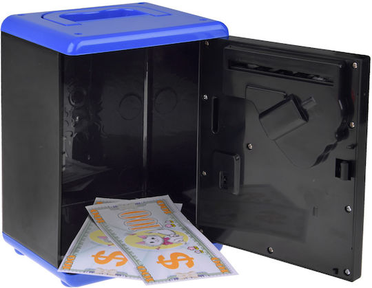 Children's Money Box Plastic Blue 18.5x13x11cm