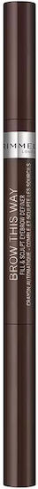 Rimmel Brow Μολύβι για Φρύδια #03 Dark Brown 0.25gr