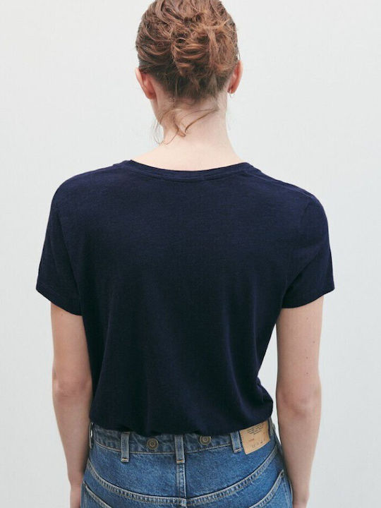 American Vintage T-Shirt Navy Blue