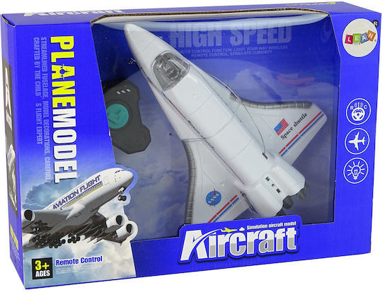 Lean Toys Space Shuttle Remote Controlled Airplane White