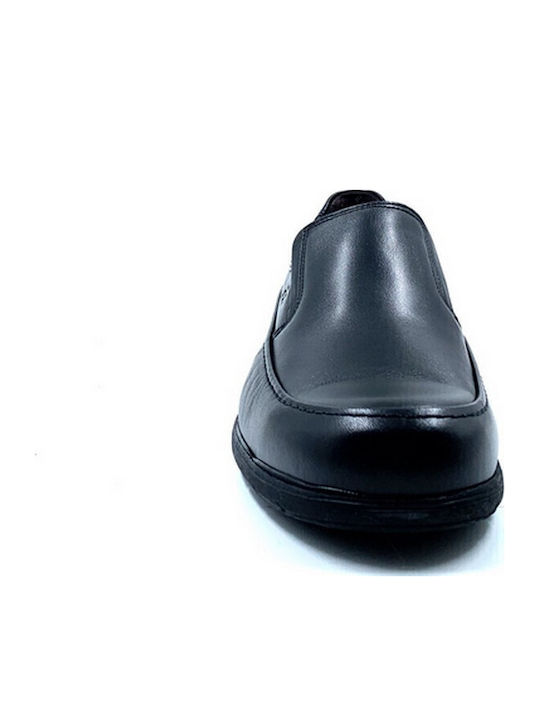 De piele Slip-on-uri pentru bărbați Negre