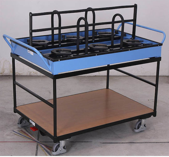 Variofit Transport-Wagen for Load Weight up to 250kg in Blau Color