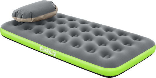 Bestway Aufblasbare Camping-Luftmatratze Einzel mit integrierter Handpumpe 188x99x22cm Grau
