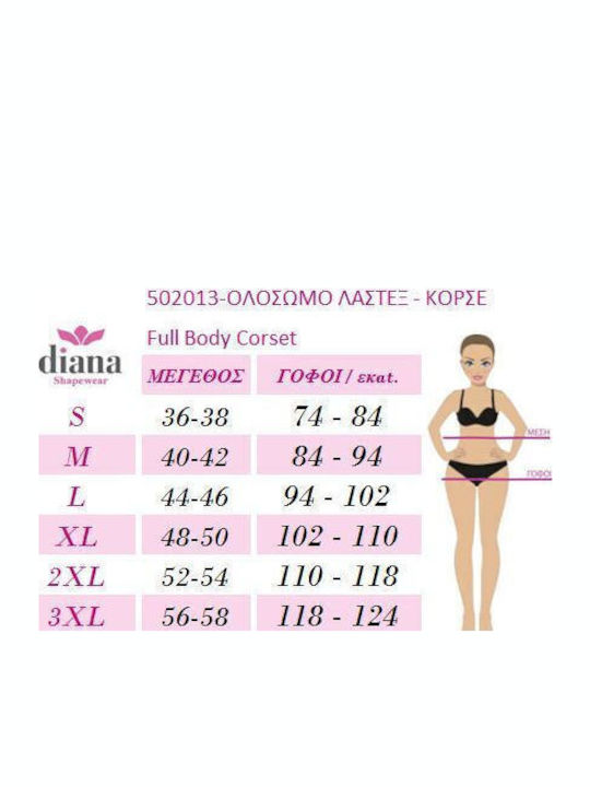Diana Kompression Körper und Aufrechterhaltung Nahtlos Schwarz