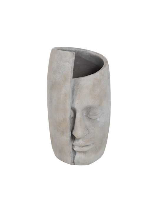 Decorative Vase Concrete Πρόσωπο Gray 21x32.5x32.5cm 1pcs