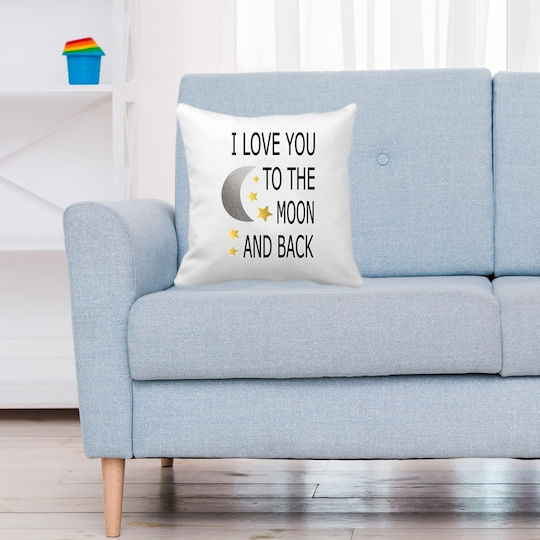 VOUR Zierkissen Love You To The Moon And Back Polyesther 40x40cm