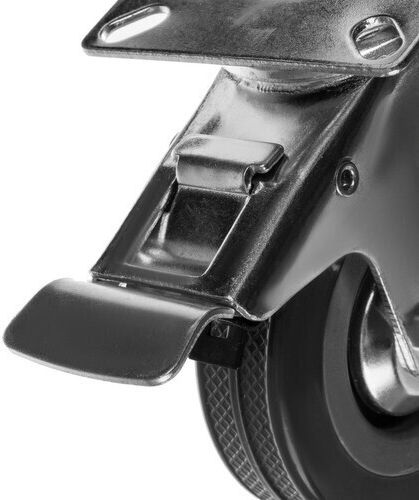 Malatec Furniture Wheel made of Metal in Gray Color 6.5x6.5x10cm 4pcs
