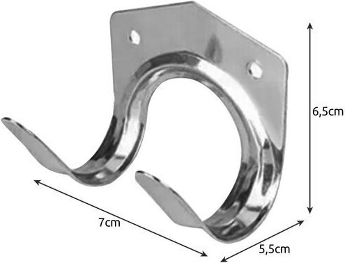 Wandhalterung Aus Metall 2 Haken Silber 20Stücke
