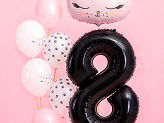 Balloon Foil Jumbo Number Black '8' 86cm