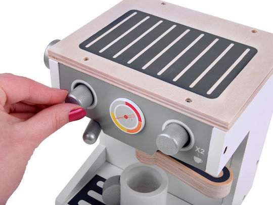 Jokomisiada Aparat electrocasnic pentru copii Toy Coffee Machine din lemn