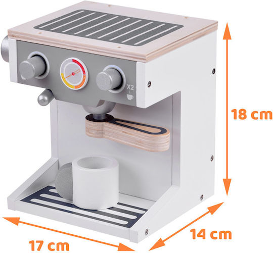Jokomisiada Aparat electrocasnic pentru copii Toy Coffee Machine din lemn