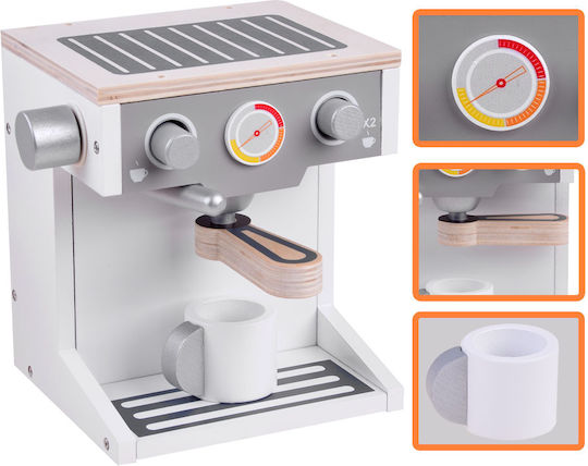 Jokomisiada Aparat electrocasnic pentru copii Toy Coffee Machine din lemn