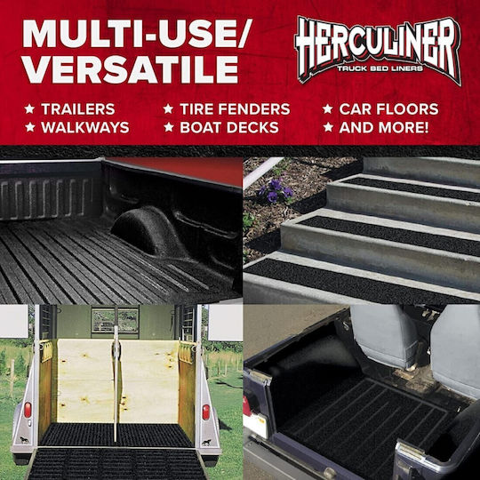 J-B WELD HERCULINER Roll-On Bed Liner Quart Πολυουρεθανικό Προστατευτικό Χρώμα Μαύρο 966ml HCL1B7