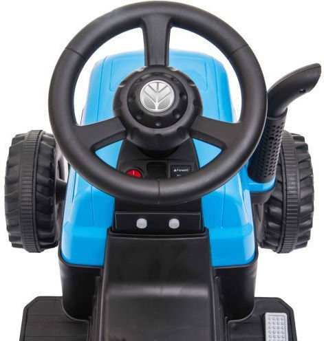 Tractor Pentru Copii De La Picior La Podea Cu Remorcă Și Pedale Albastru