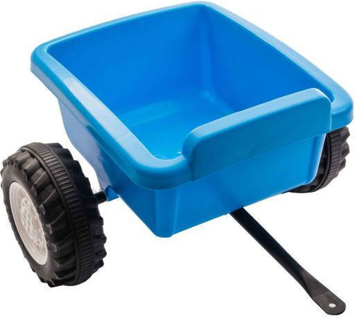 Tractor Pentru Copii De La Picior La Podea Cu Remorcă Și Pedale Albastru