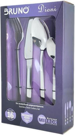 Bruno Dioni Cutlery Set Silver 16pcs